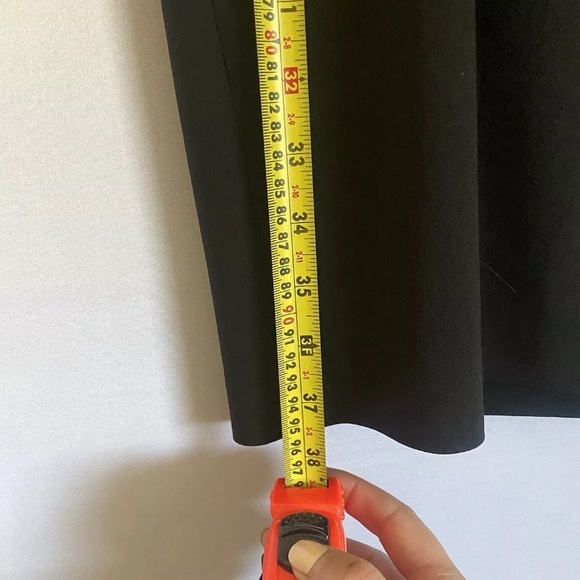 ANN TAYLOR Black Cocktail Dress with Georgette Ruffles Size 10 - Picture 5 of 9